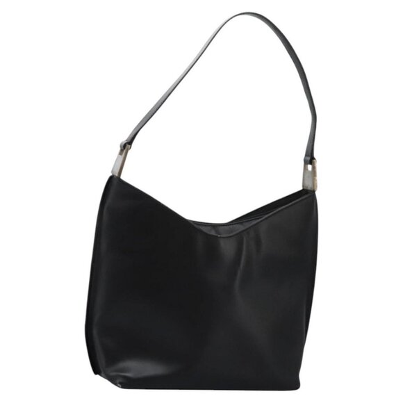 GUCCI Shoulder Bag Leather Black Auth ti2752 - Picture 1 of 15